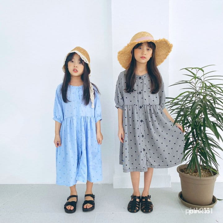 PINK151 - Korean Children Fashion - #Kfashion4kids - Dot Open One-piece - 11