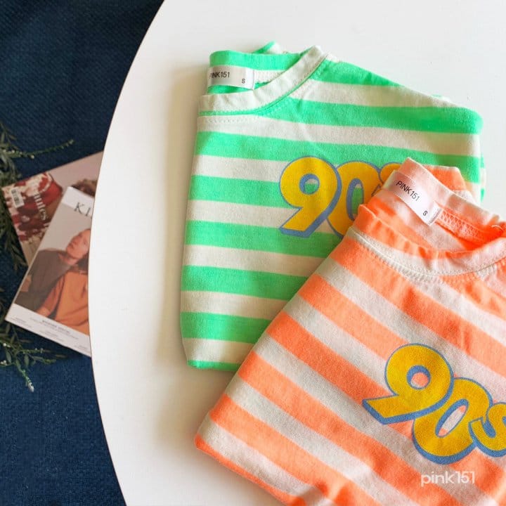 PINK151 - Korean Children Fashion - #Kfashion4kids - 90 Stripes Tee - 3