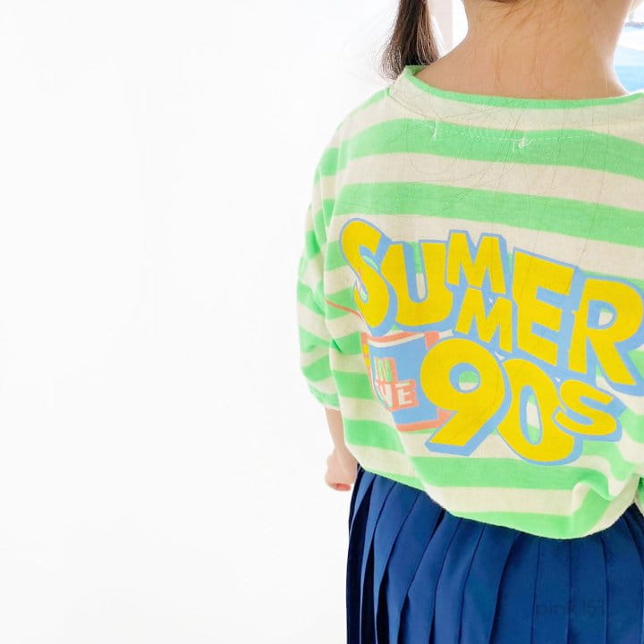PINK151 - Korean Children Fashion - #Kfashion4kids - 90 Stripes Tee - 9