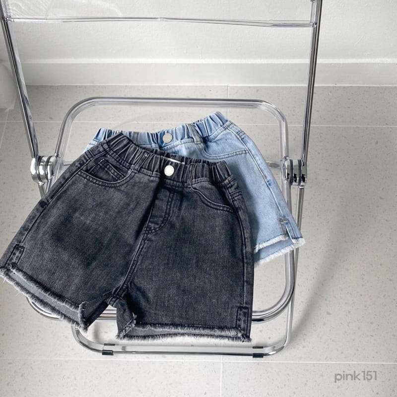 PINK151 - Korean Children Fashion - #Kfashion4kids - Deggi Denim Shorts - 9