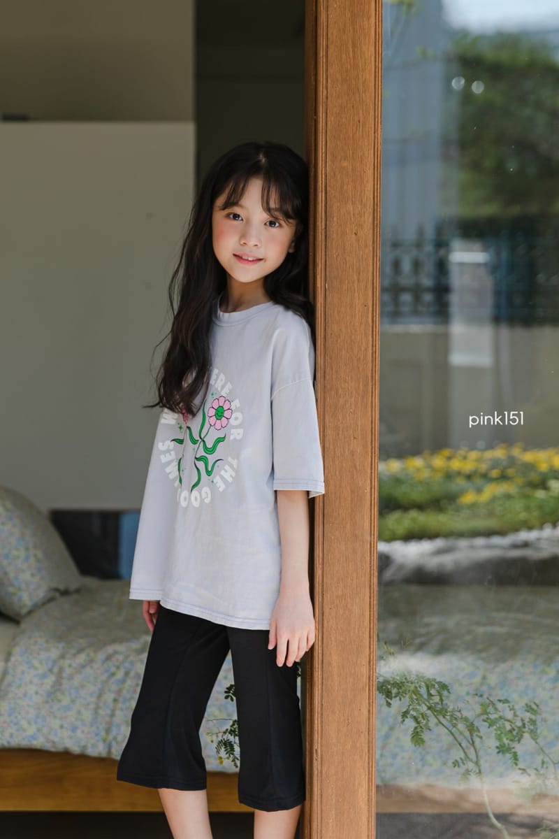 PINK151 - Korean Children Fashion - #Kfashion4kids - Slit Capri Leggings - 6