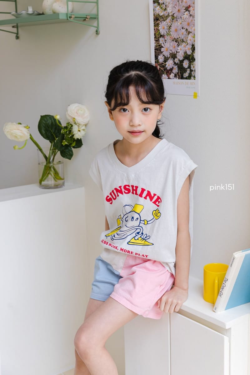 PINK151 - Korean Children Fashion - #Kfashion4kids - Sunshine V Neck Tee - 12