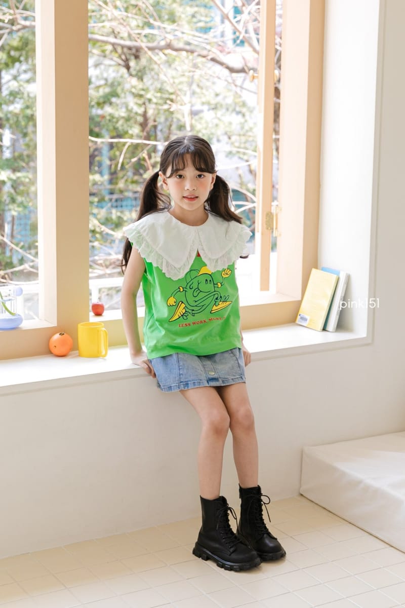 PINK151 - Korean Children Fashion - #Kfashion4kids - Sunshine V Neck Tee - 7