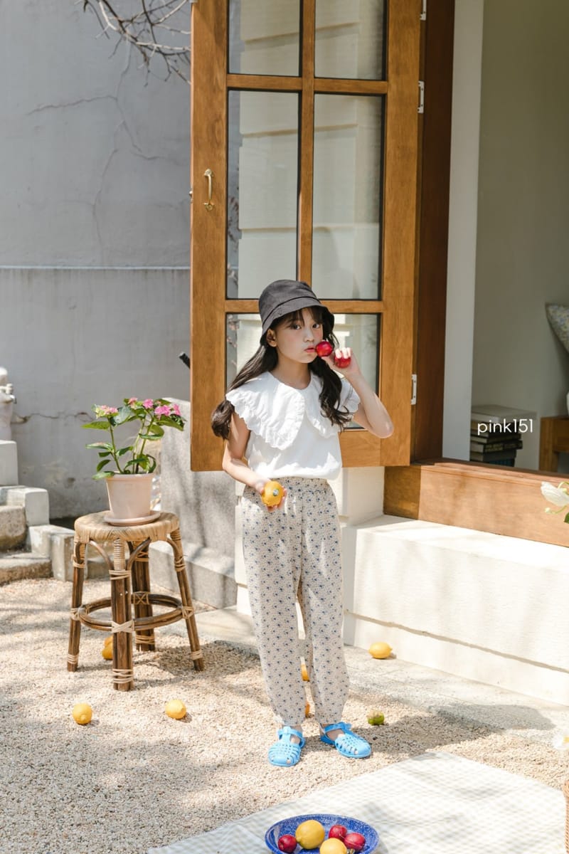 PINK151 - Korean Children Fashion - #Kfashion4kids - Frill Collar Sleeveless Tee - 5