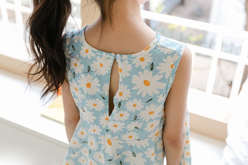 PINK151 - Korean Children Fashion - #Kfashion4kids - Blooming Sleeveless Tee - 6