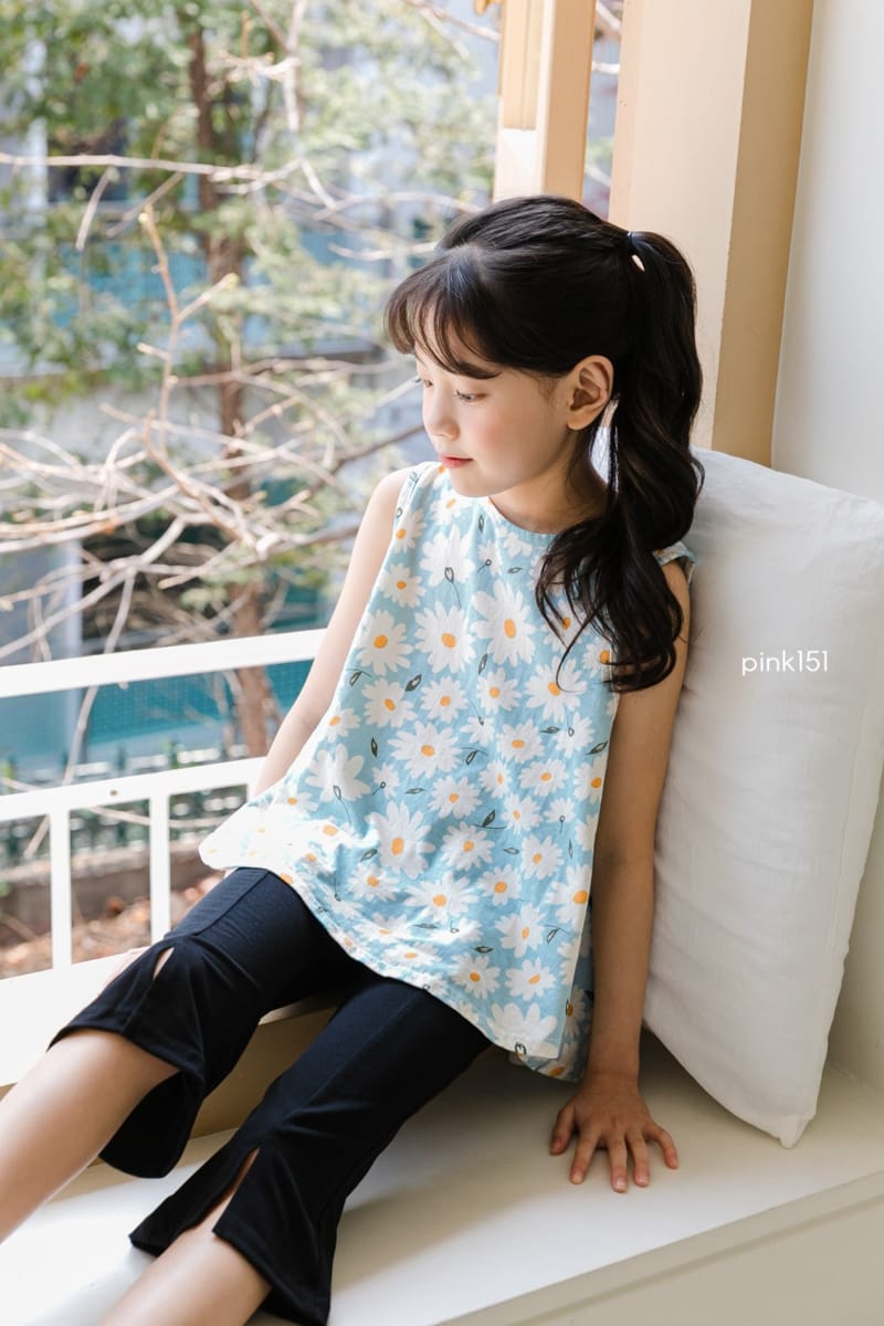 PINK151 - Korean Children Fashion - #Kfashion4kids - Blooming Sleeveless Tee - 7