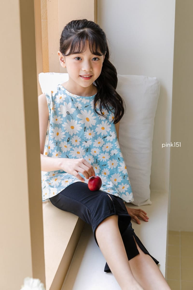 PINK151 - Korean Children Fashion - #Kfashion4kids - Blooming Sleeveless Tee - 9