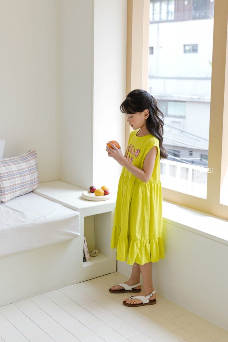PINK151 - Korean Children Fashion - #Kfashion4kids - Blah Blah One-piece - 12