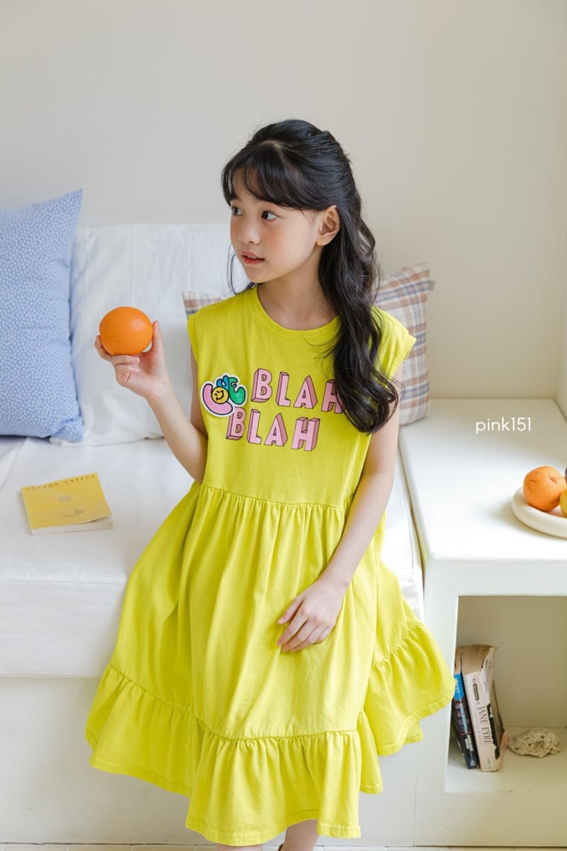 PINK151 - Korean Children Fashion - #Kfashion4kids - Blah Blah One-piece - 2
