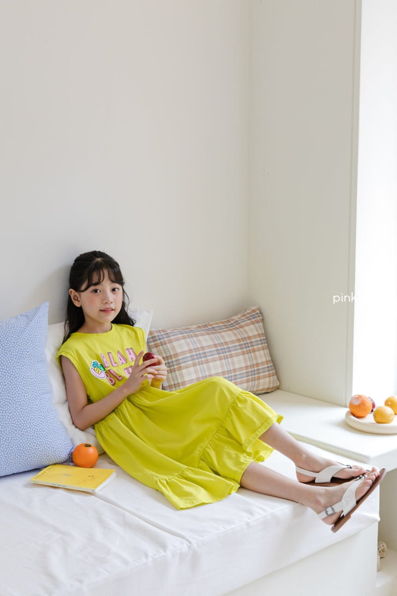PINK151 - Korean Children Fashion - #Kfashion4kids - Blah Blah One-piece - 3