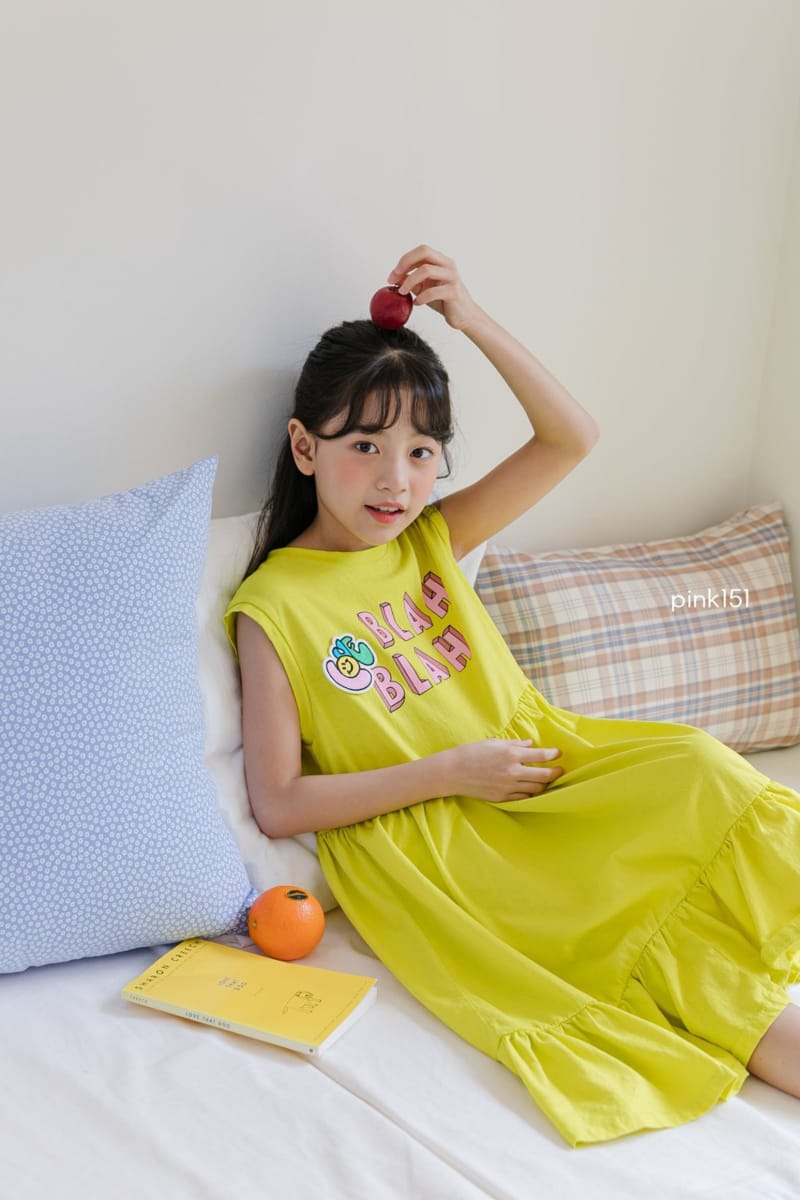 PINK151 - Korean Children Fashion - #Kfashion4kids - Blah Blah One-piece - 4