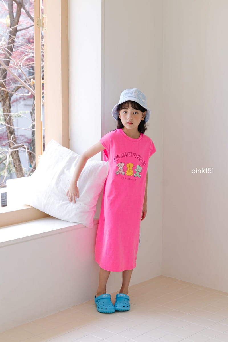 PINK151 - Korean Children Fashion - #Kfashion4kids - 3 Bears Long One-piece