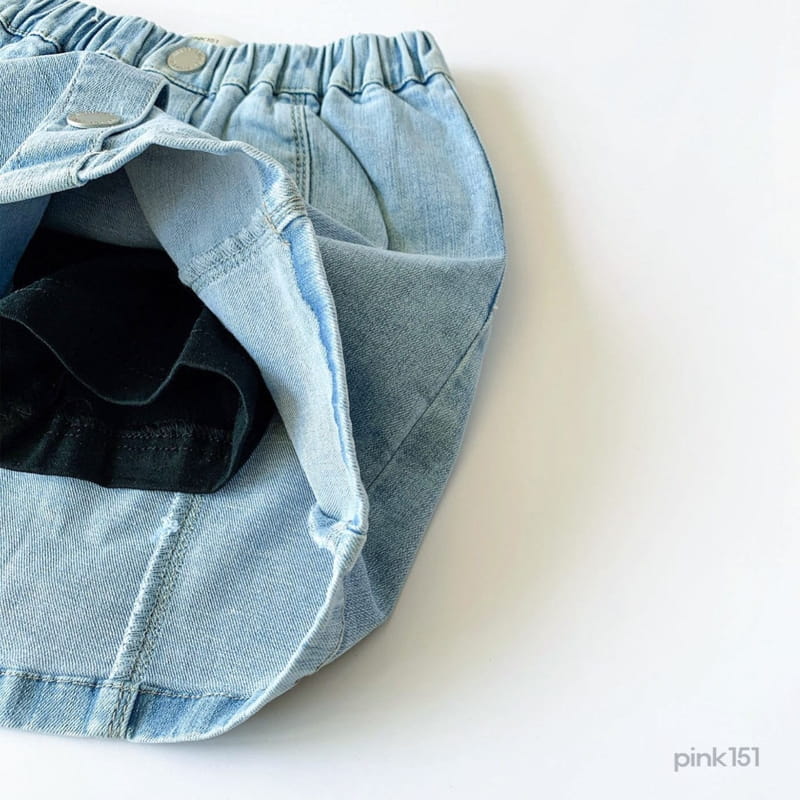 PINK151 - Korean Children Fashion - #Kfashion4kids - Button Denim Skirt - 10