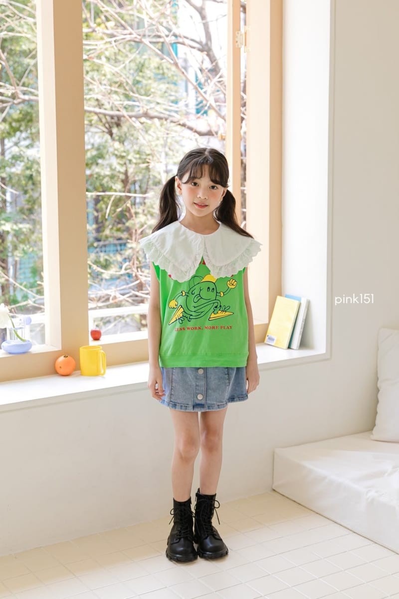 PINK151 - Korean Children Fashion - #Kfashion4kids - Button Denim Skirt - 11