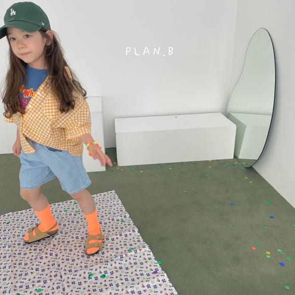 PLAN B - Korean Children Fashion - #Kfashion4kids - Shooting Star Denim Shorts - 4