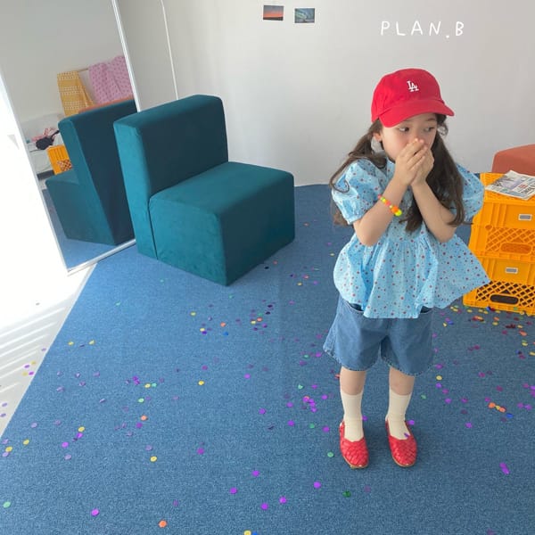 PLAN B - Korean Children Fashion - #Kfashion4kids - Shooting Star Denim Shorts - 5