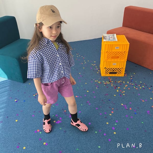 PLAN B - Korean Children Fashion - #Kfashion4kids - Checs Shirt