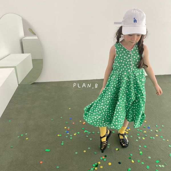 PLAN B - Korean Children Fashion - #Kfashion4kids - Green Tea One-piece