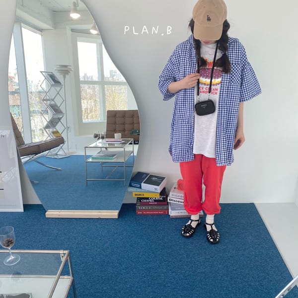 PLAN B - Korean Children Fashion - #Kfashion4kids - Mom Checs Shirt - 5