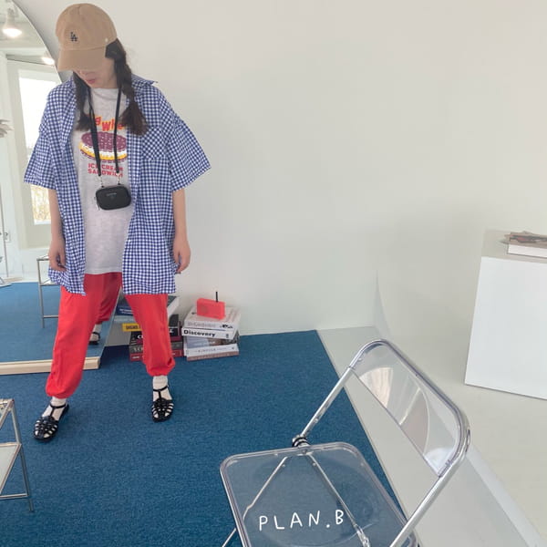 PLAN B - Korean Children Fashion - #Kfashion4kids - Mom Checs Shirt - 7