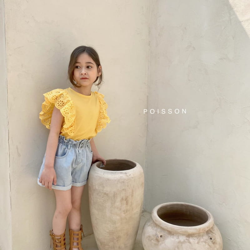 POISSON - Korean Children Fashion - #Kfashion4kids - Two Button Roll-up Shorts - 2