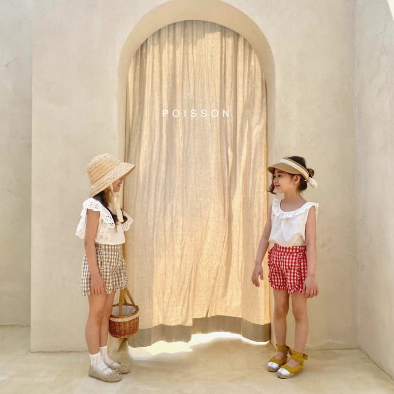 POISSON - Korean Children Fashion - #Kfashion4kids - Check Frill Shorts - 12