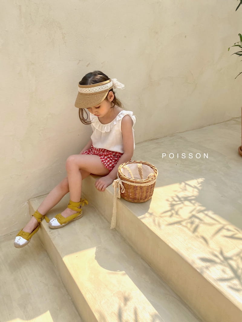 POISSON - Korean Children Fashion - #Kfashion4kids - Check Frill Shorts - 6