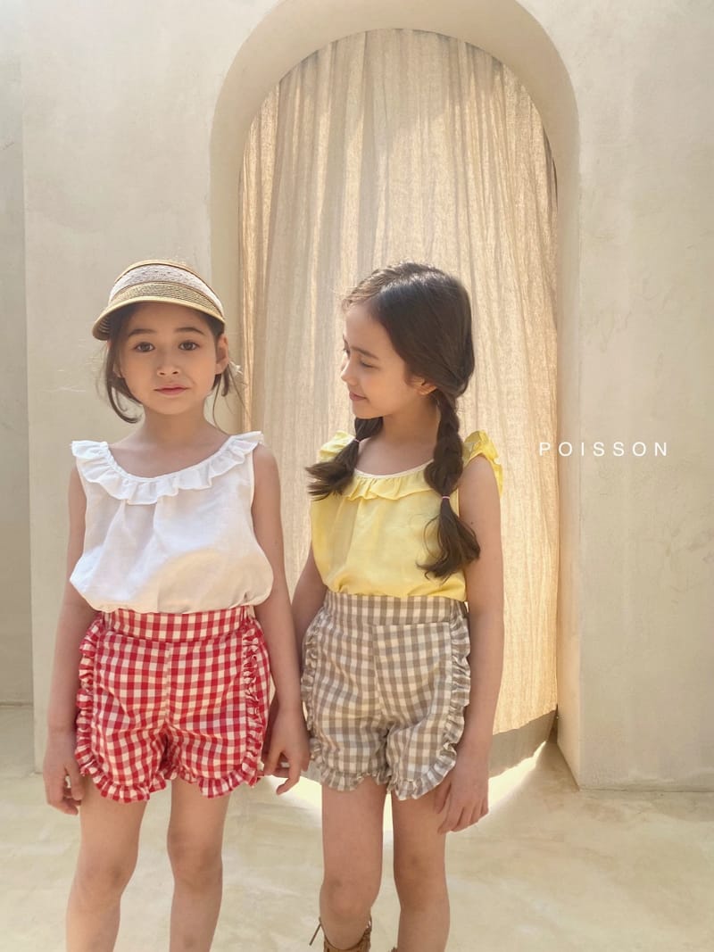 POISSON - Korean Children Fashion - #Kfashion4kids - Check Frill Shorts - 9