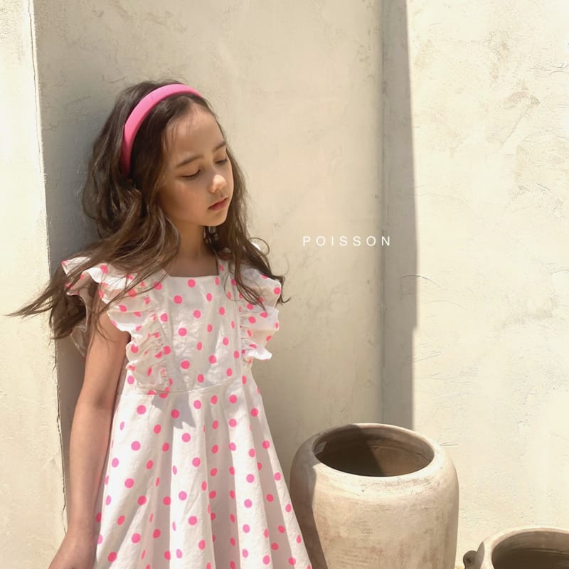 POISSON - Korean Children Fashion - #Kfashion4kids - Dots Frill One-piece - 5