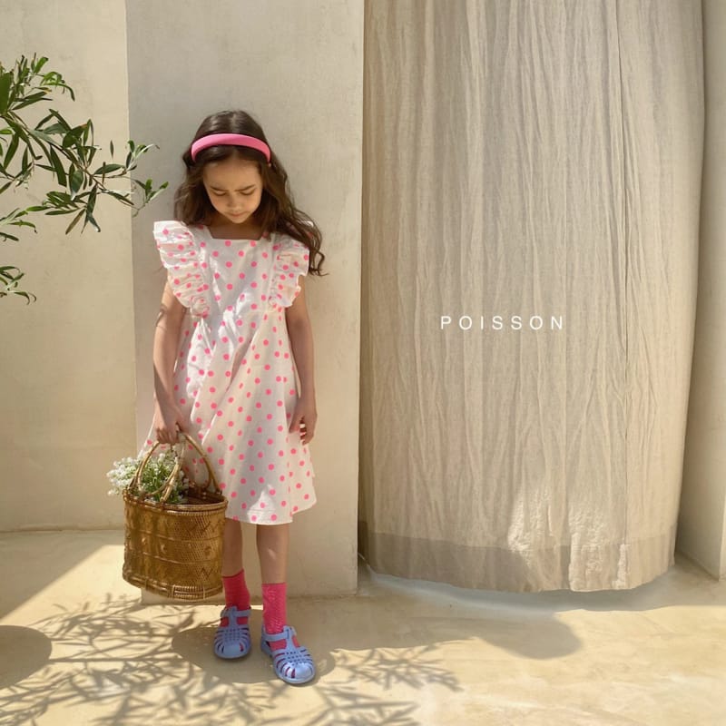 POISSON - Korean Children Fashion - #Kfashion4kids - Dots Frill One-piece - 7