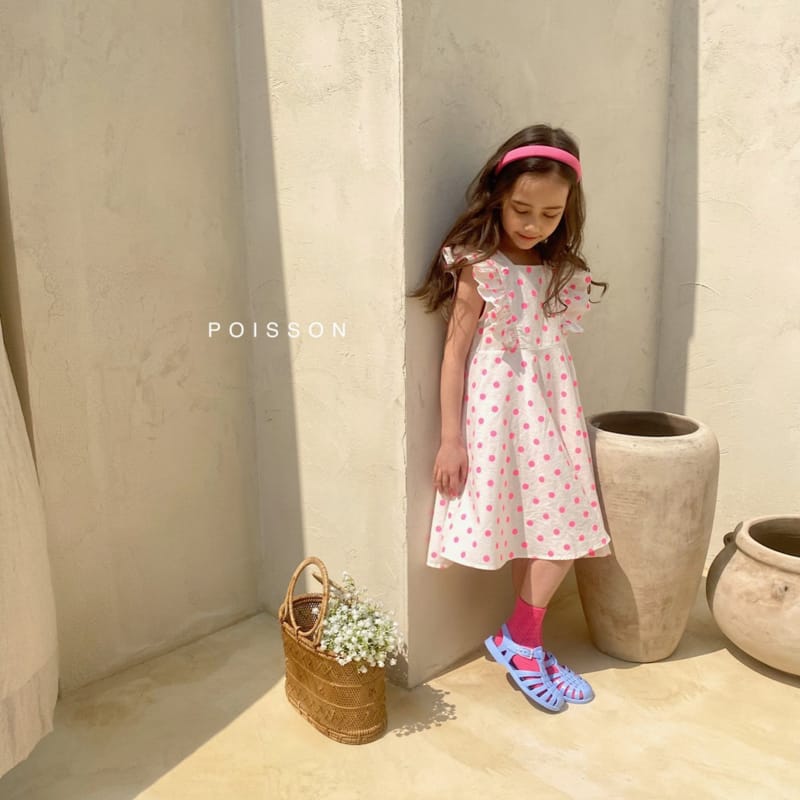 POISSON - Korean Children Fashion - #Kfashion4kids - Dots Frill One-piece - 8
