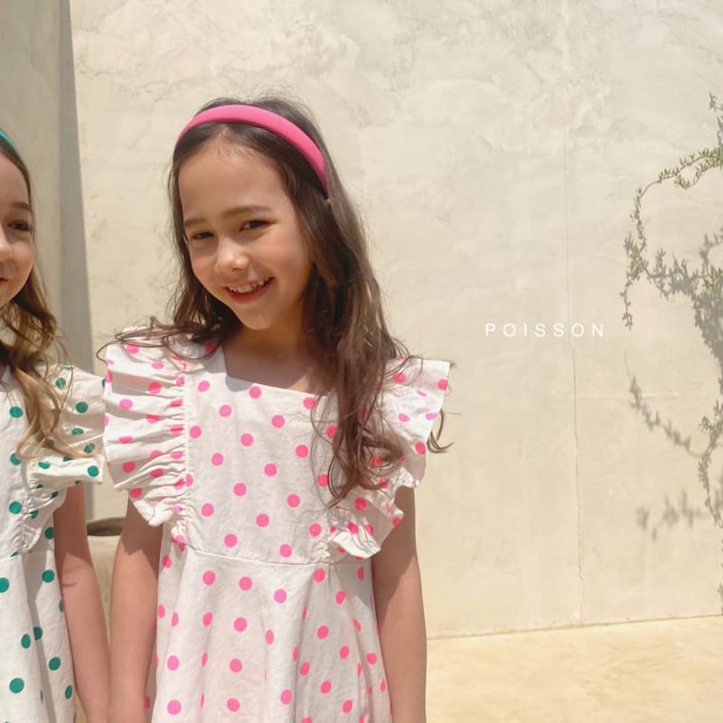 POISSON - Korean Children Fashion - #Kfashion4kids - Dots Frill One-piece - 9