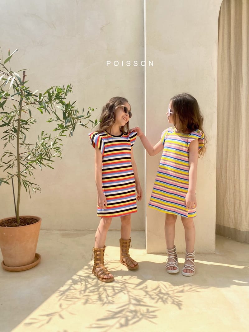 POISSON - Korean Children Fashion - #Kfashion4kids - Petti Stripes One-piece - 11