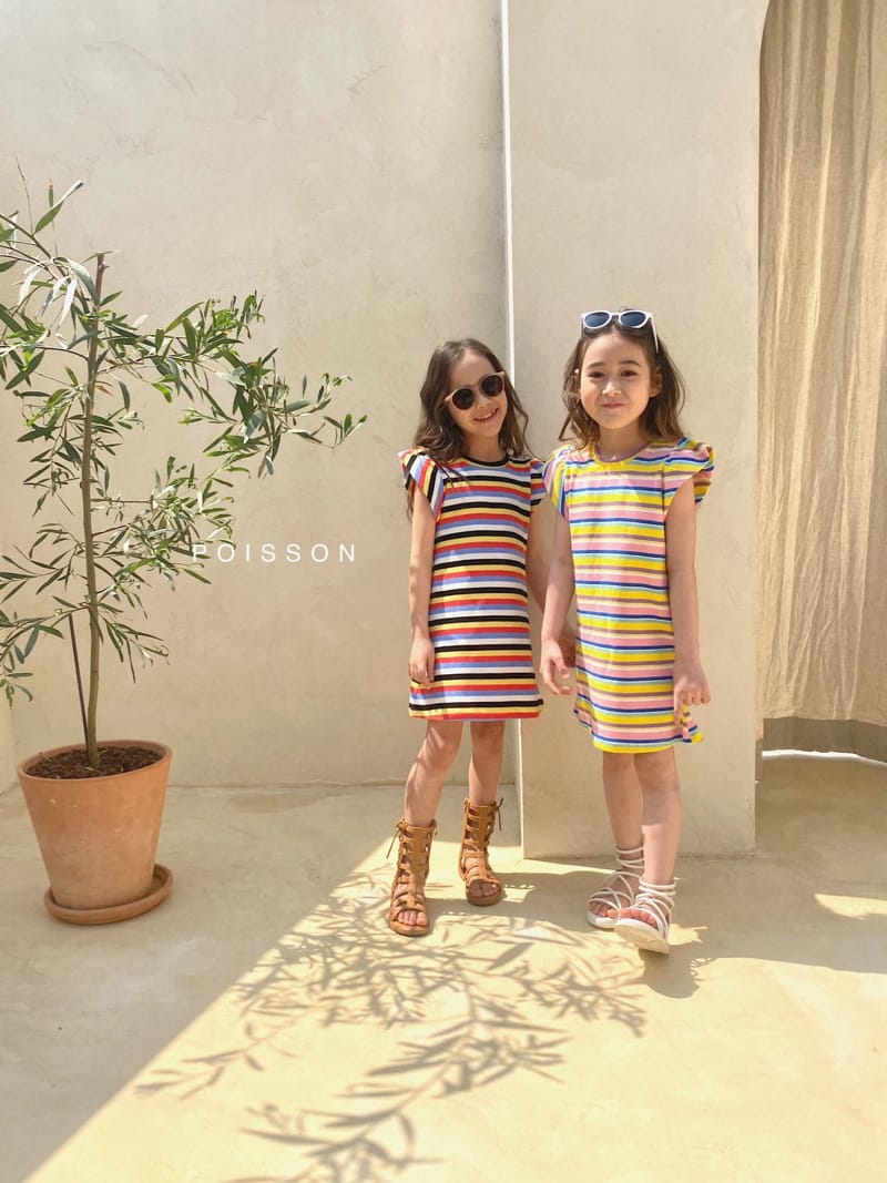POISSON - Korean Children Fashion - #Kfashion4kids - Petti Stripes One-piece - 12