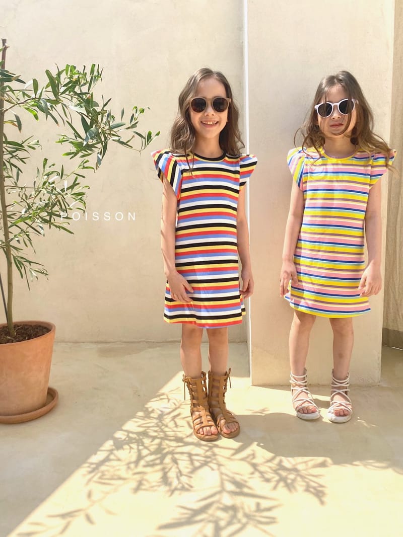 POISSON - Korean Children Fashion - #Kfashion4kids - Petti Stripes One-piece - 2