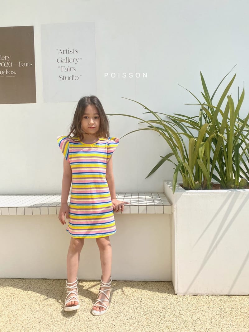 POISSON - Korean Children Fashion - #Kfashion4kids - Petti Stripes One-piece - 3