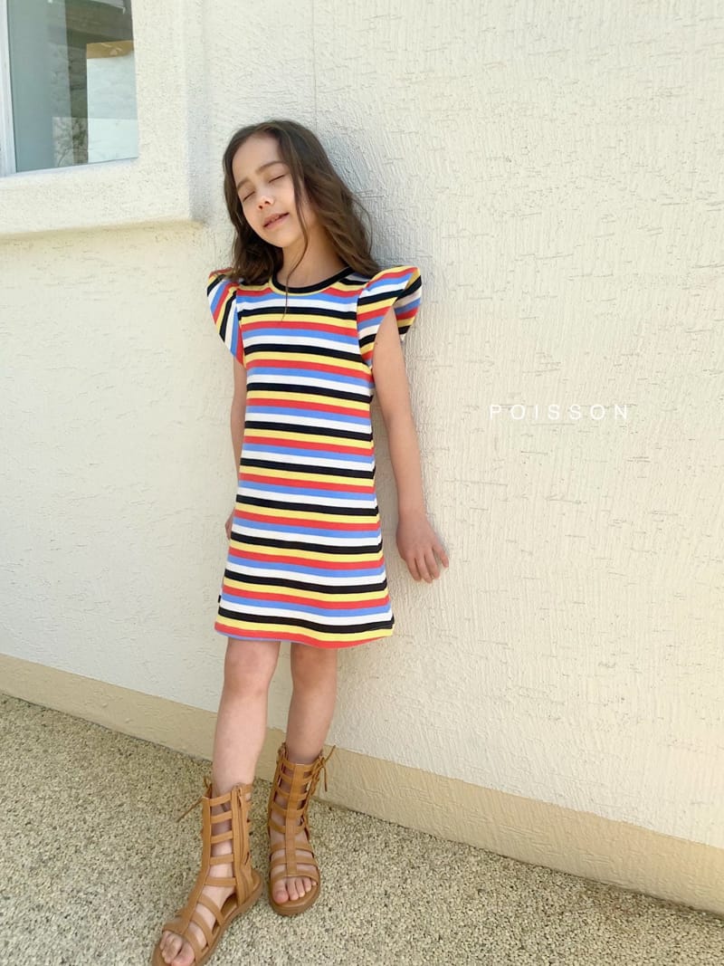 POISSON - Korean Children Fashion - #Kfashion4kids - Petti Stripes One-piece - 4