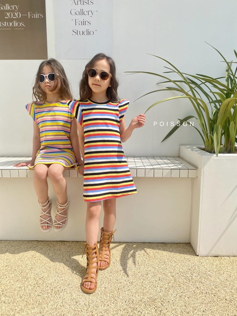 POISSON - Korean Children Fashion - #Kfashion4kids - Petti Stripes One-piece - 6