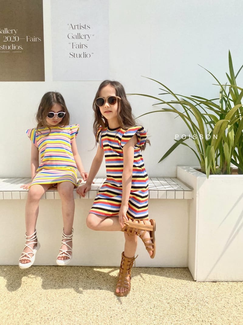 POISSON - Korean Children Fashion - #Kfashion4kids - Petti Stripes One-piece - 7