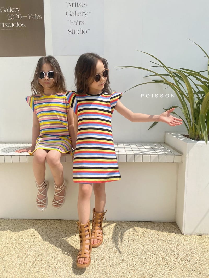 POISSON - Korean Children Fashion - #Kfashion4kids - Petti Stripes One-piece - 8