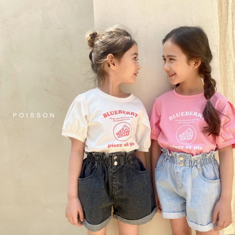 POISSON - Korean Children Fashion - #Kfashion4kids - Blueberry Tee