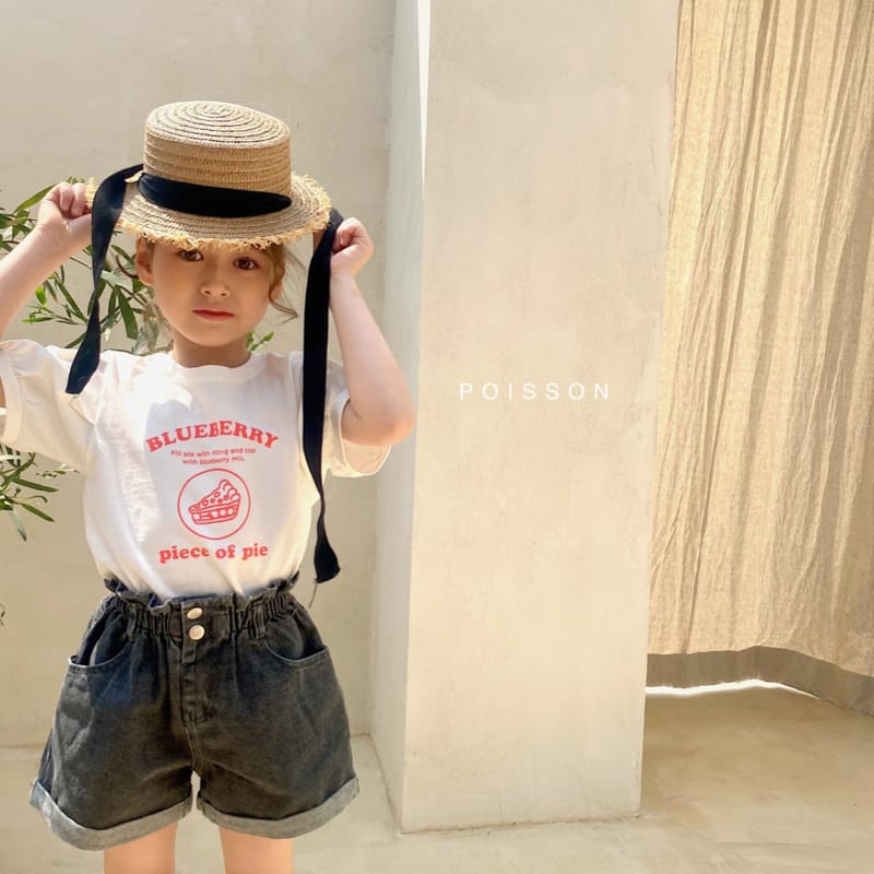 POISSON - Korean Children Fashion - #Kfashion4kids - Blueberry Tee - 6