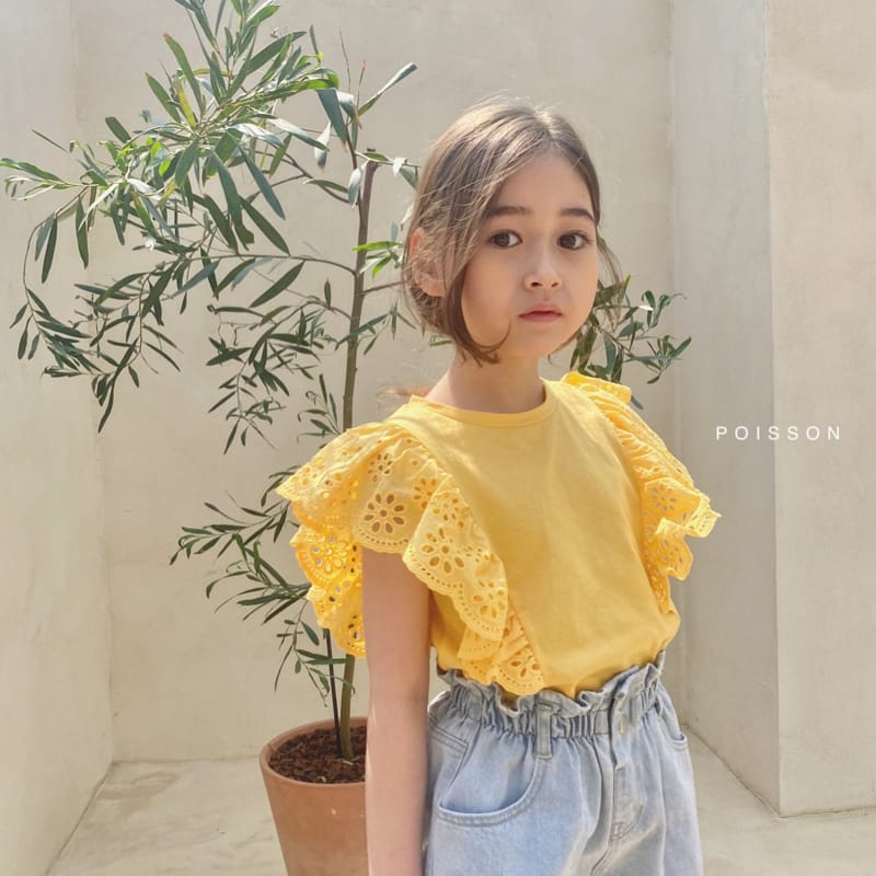 POISSON - Korean Children Fashion - #Kfashion4kids - Elle Ruffle Tee - 6