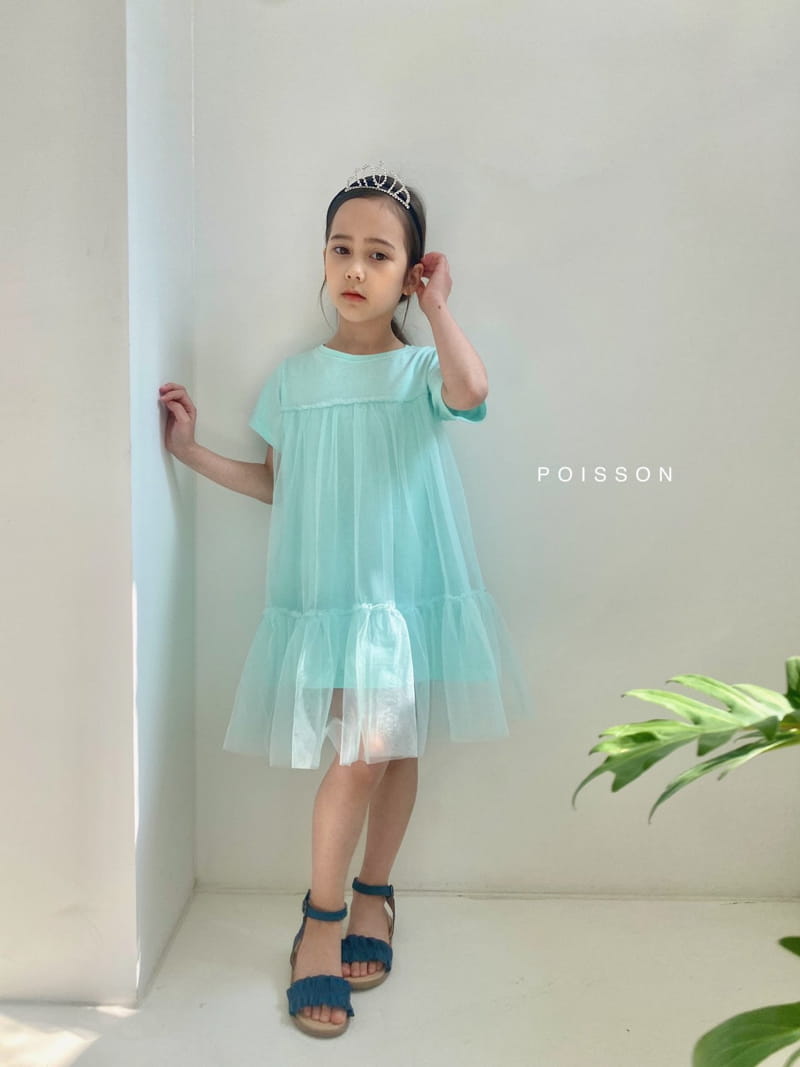 POISSON - Korean Children Fashion - #Kfashion4kids - Summer Fur Tutu One-piece - 2