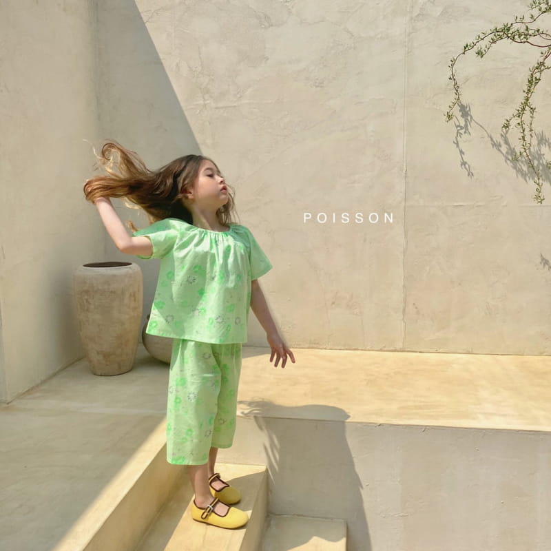POISSON - Korean Children Fashion - #Kfashion4kids - Floral Top Bottom Set - 12