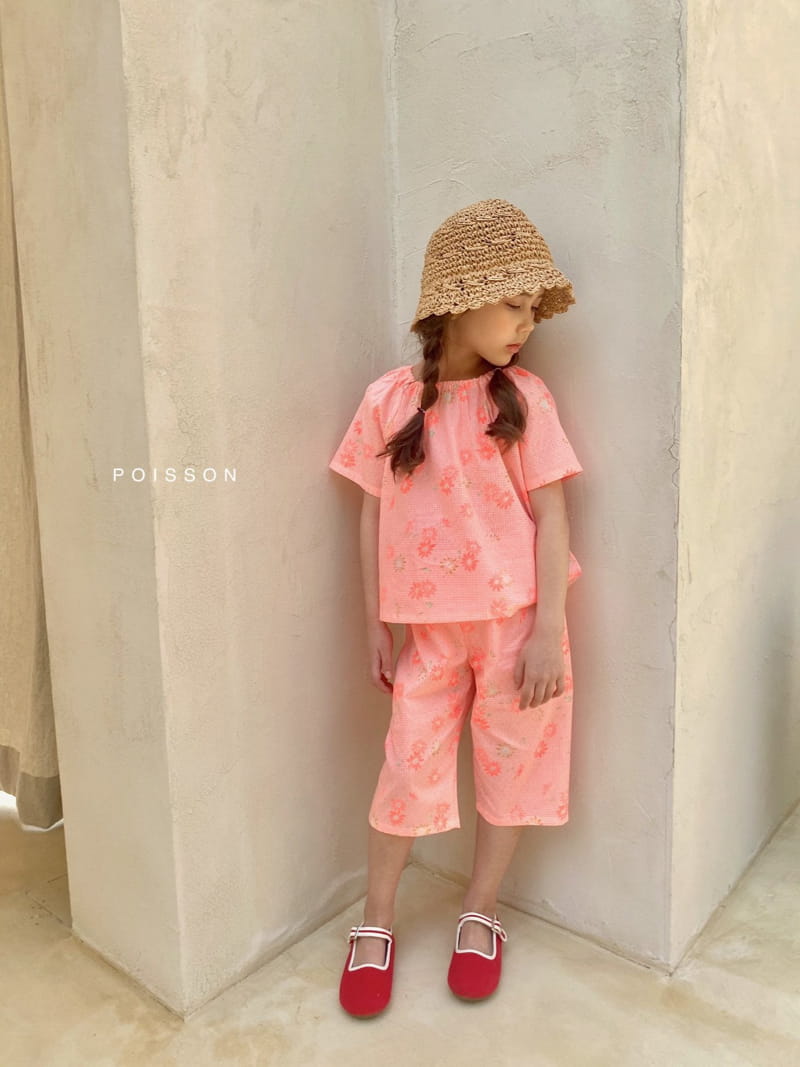 POISSON - Korean Children Fashion - #Kfashion4kids - Floral Top Bottom Set - 2