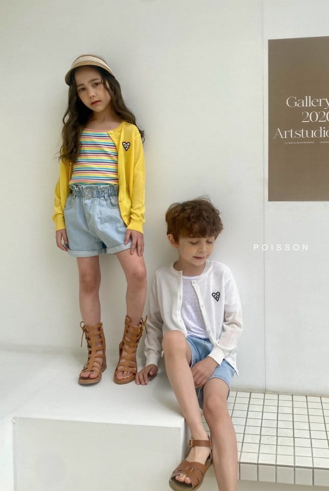 POISSON - Korean Children Fashion - #Kfashion4kids - Heart Summer Cardigan - 7