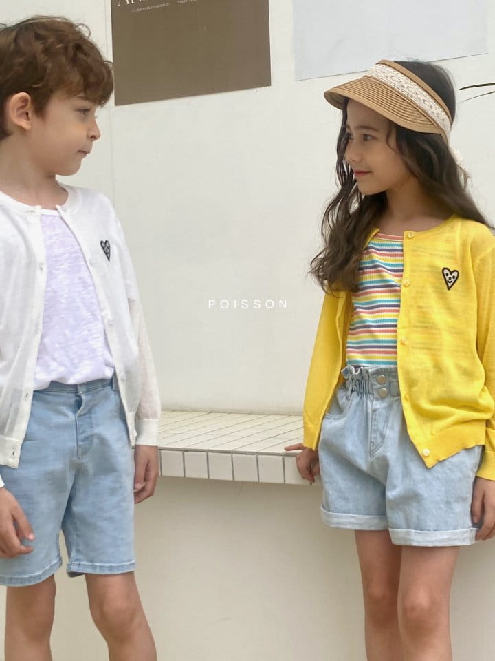 POISSON - Korean Children Fashion - #Kfashion4kids - Heart Summer Cardigan - 9