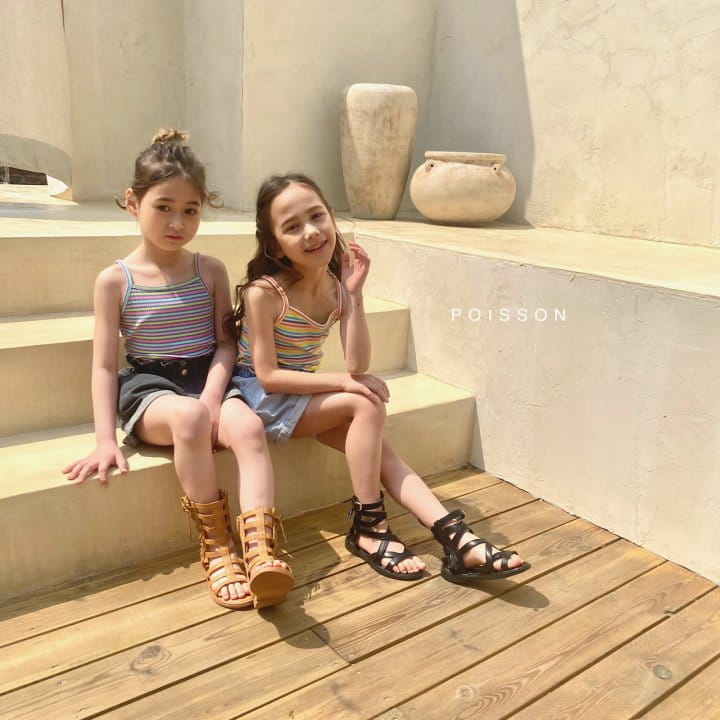 POISSON - Korean Children Fashion - #Kfashion4kids - Stripes String Sleeveless - 10