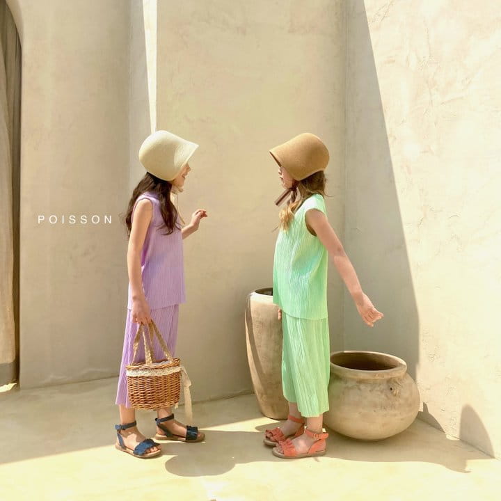 POISSON - Korean Children Fashion - #Kfashion4kids - Easy Pleats Top Bottom Set - 12